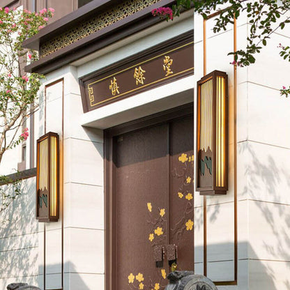 Chinese Steel Outdoor Waterproof 1-Light Wall Sconce Lamp