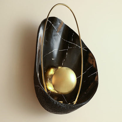Scandinavian Shell Resin Metal LED Wall Sconce Lamp