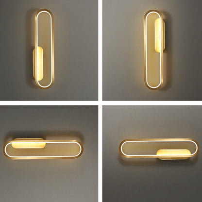 Industrial All Copper Oval Design LED Wall Sconce Lamp