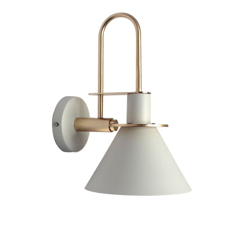 Scandinavian Macaron Horn Iron 1-Light Wall Sconce Lamp