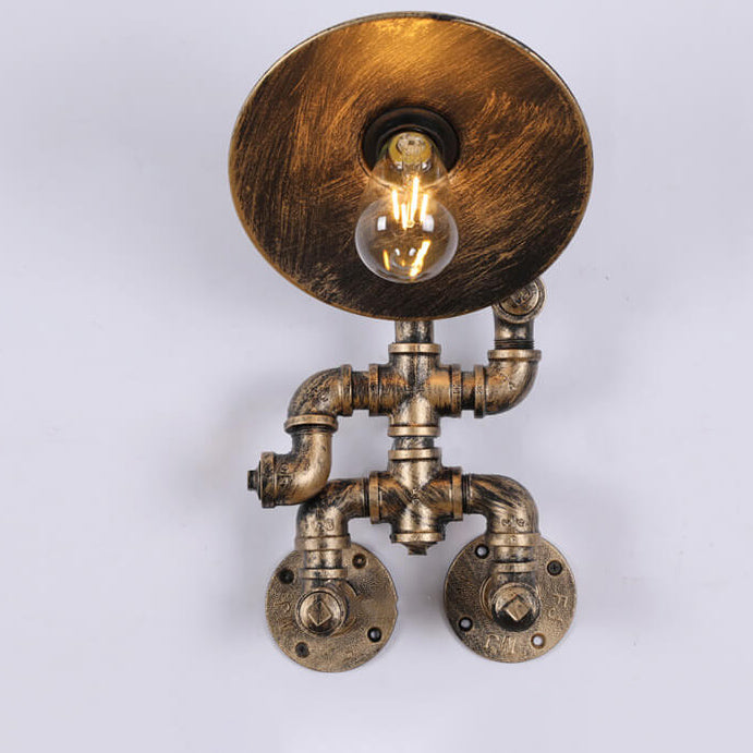 Retro Iron Robot Design 1- Light Wall Sconce Lamp