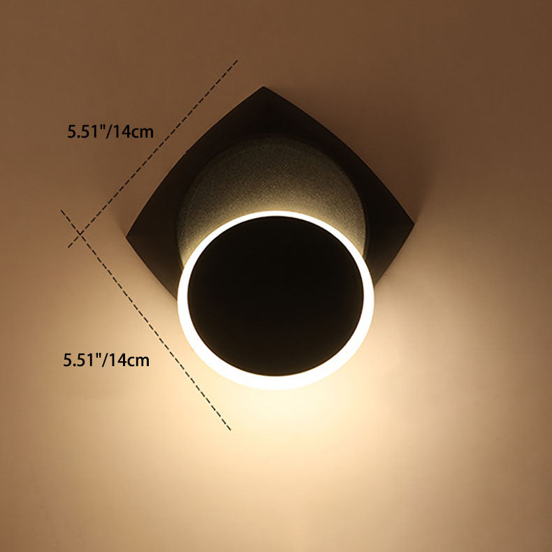 Scandinavian Square Base Aluminum Acrylic Wall Sconce Lamp