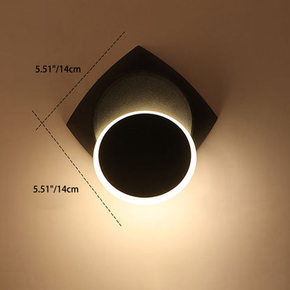 Scandinavian Square Base Aluminum Acrylic Wall Sconce Lamp
