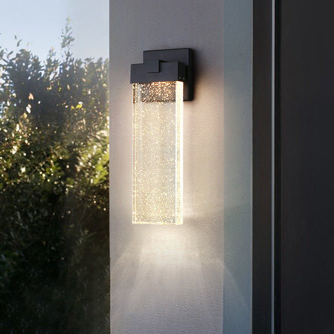 Simplicity Crystal Rectangular LED Wall Sconce Lamp