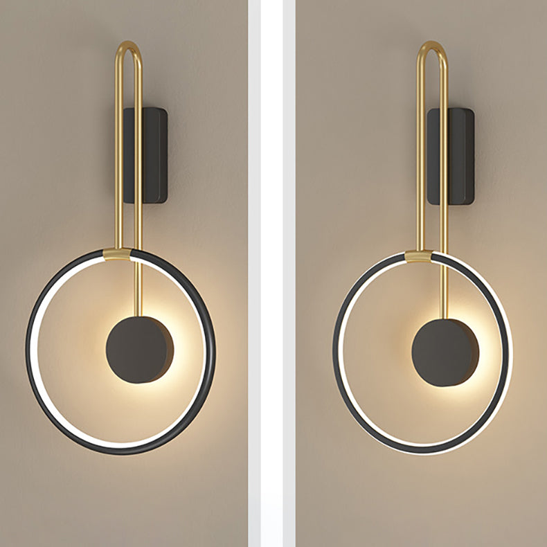 Simplicity Circle Ring Silicone Strip LED Wall Sconce Lamp