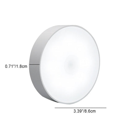 Minimalist Round ABS Rechargeable Sensor Wall Sconce Lamp