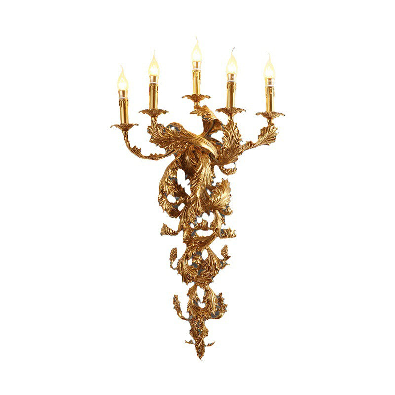 French Lamp Arm Palace Candelabra 5-Light Wall Sconce Lamp