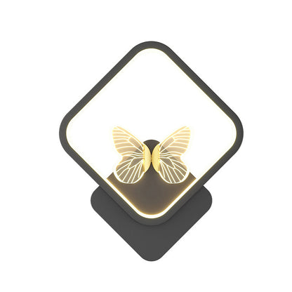 Deco Square Round Frame Design LED Wall Sconce Lamp