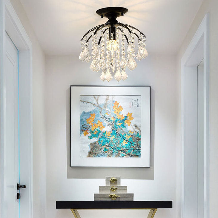 Modern Crystal Iron Ceiling Light