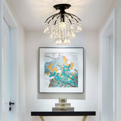 Modern Crystal Iron Ceiling Light