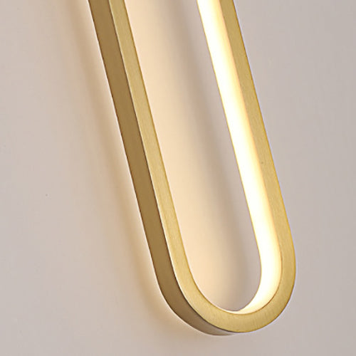 Full Copper Minimalist Ring Design LED Wall Sconce Lamp