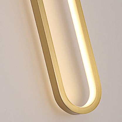 Full Copper Minimalist Ring Design LED Wall Sconce Lamp