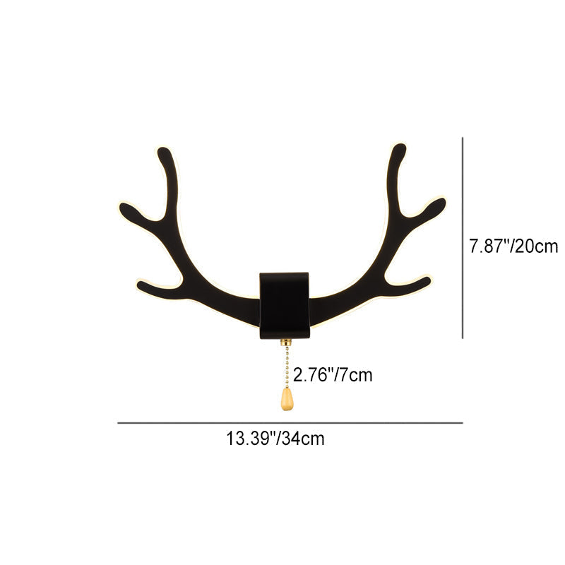 Creative Antler Iron Acrylic LED Wall Sconce Lamp