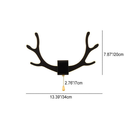 Creative Antler Iron Acrylic LED Wall Sconce Lamp