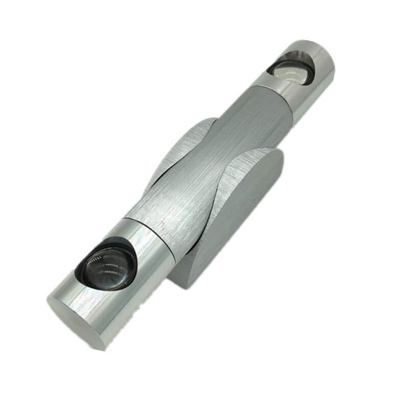 Acrylic Aluminum Cylinder Rotating LED Wall Sconce Lamp