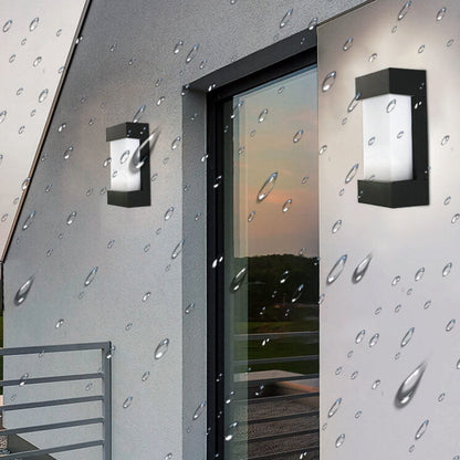 Square Acrylic Outdoor Waterproof LED Wall Sconce Lamp
