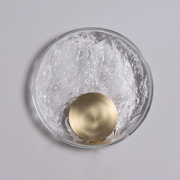 Full Water Ripple Circle Crystal LED Wall Sconce Lamp
