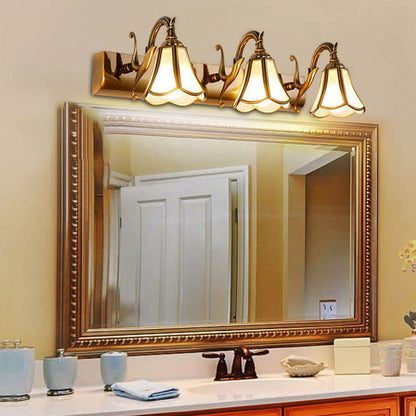 Brass 3-Light Bathroom Vanity Mirror Front Wall Sconce Lamp
