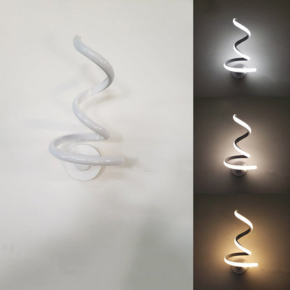 Creative Bar Wave Aluminium Acrylic LED Wall Sconce Lamp