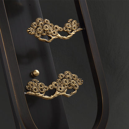 Chinese Rectangular Copper Marble LED Wall Sconce Lamp