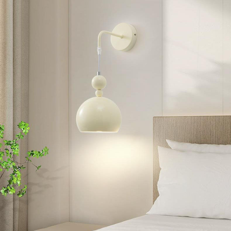 Scandinavian Gourd Iron Glass 1-Light Wall Sconce Lamp