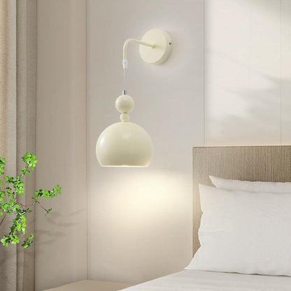 Scandinavian Gourd Iron Glass 1-Light Wall Sconce Lamp