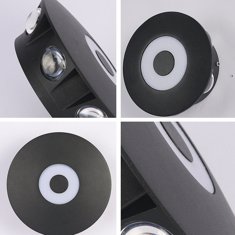 Black Indoor Outdoor Waterproof LED Wall Sconce Lamp