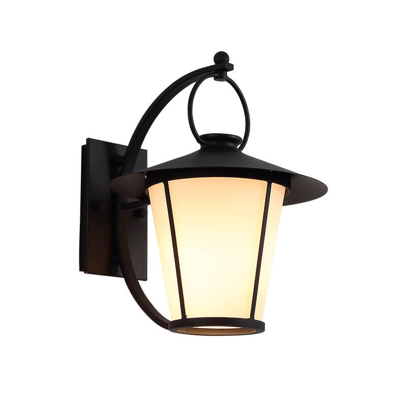 Glass Outdoor Patio Aisle 1-Light Wall Sconce Lamp