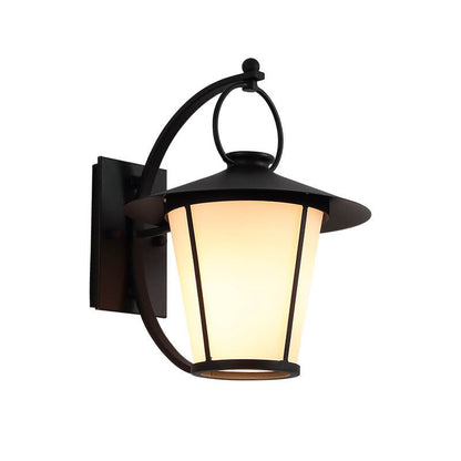 Glass Outdoor Patio Aisle 1-Light Wall Sconce Lamp