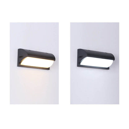 Geometry Outdoor Waterproof Sensor LED Wall Sconce Lamp