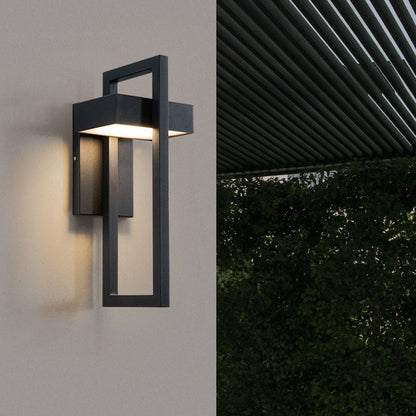 Minimalist Rectangular Stainless Steel LED Wall Sconce Lamp