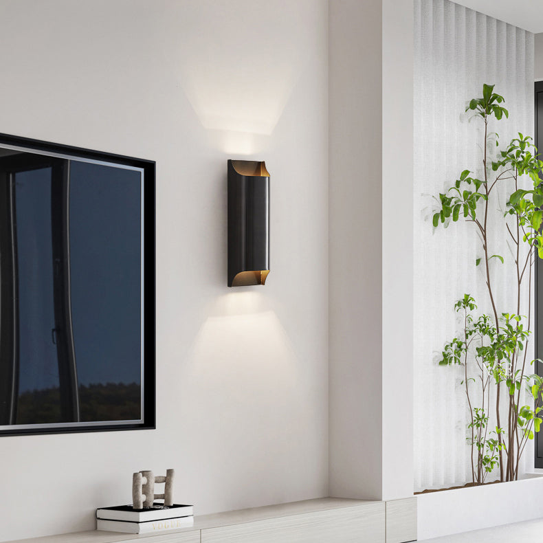 Simplicity Full Copper Column 2-Light Wall Sconce Lamp