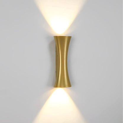 Waterproof Illuminated Aluminum Lens LED Wall Sconce Lamp