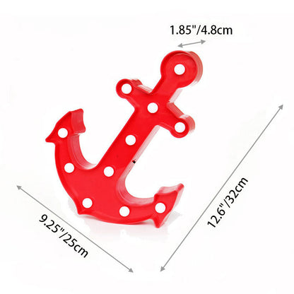 Scandinavian Boat Anchor ABS Battery LED Wall Sconce Lamp