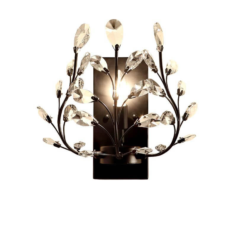 Light Candle Crystal Lamp Holder 1-Light Wall Sconce Lamp