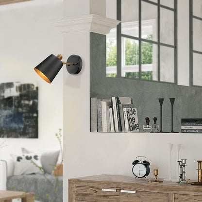 Industrial Cylinder Iron 1-Light Wall Sconce Lamp