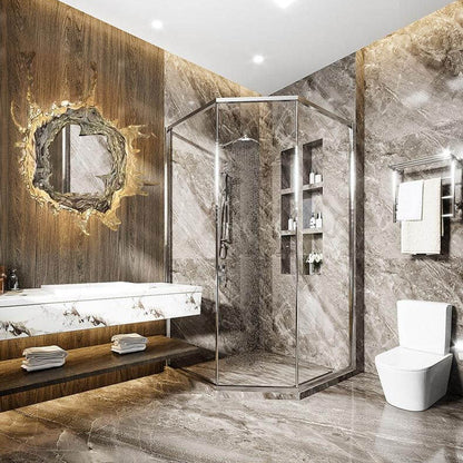 Stainless Acrylic Water Splash Decor LED Wall Sconce Lamp