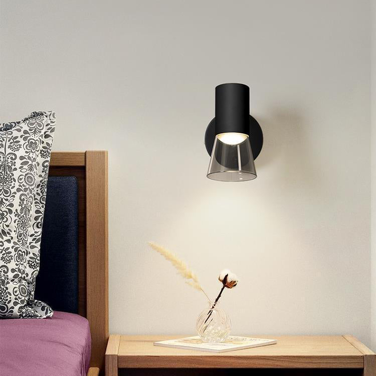 Scandinavian Acrylic Cylinder 1-Light Wall Sconce Lamp