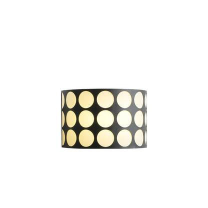 Scandinavian Cylinder Dot Fabric Iron LED Wall Sconce Lamp