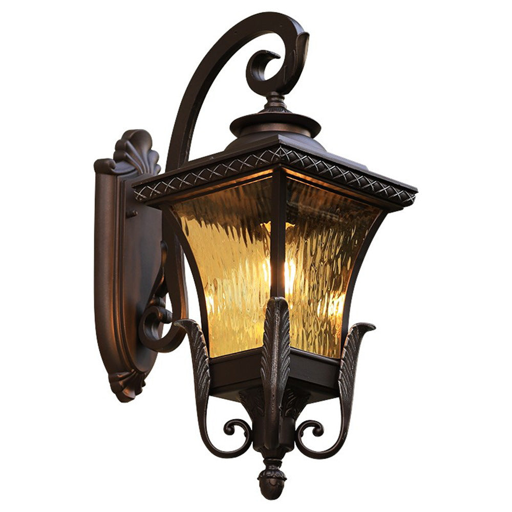 Aluminum Acrylic Shade 1-Light Waterproof Wall Sconce Lamp