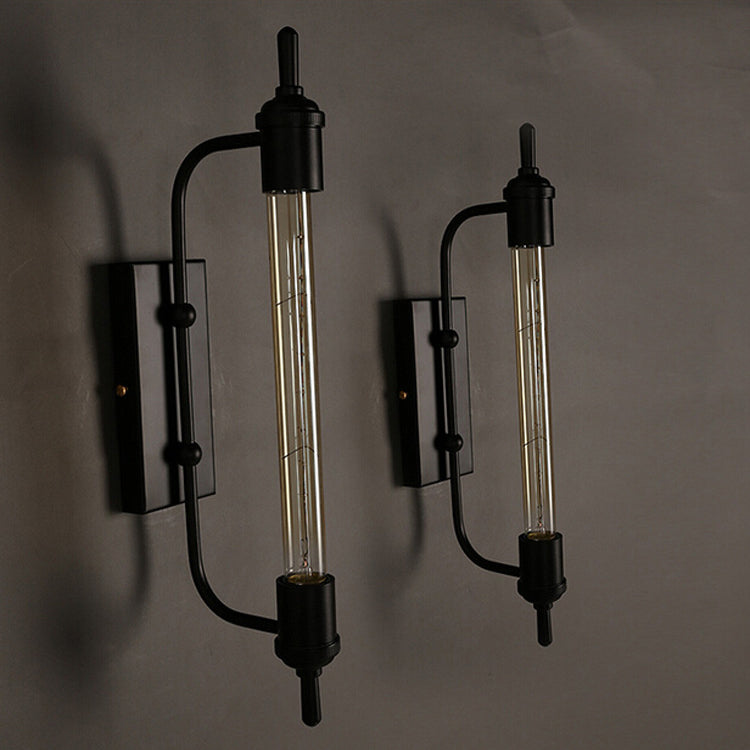 Traditional Steam Tube Iron 1-Light Wall Sconce Lamp