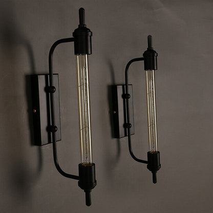 Traditional Steam Tube Iron 1-Light Wall Sconce Lamp