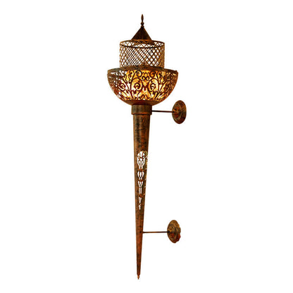 Ethnic Style Wrought Iron Long 4-Light Wall Sconce Lamp