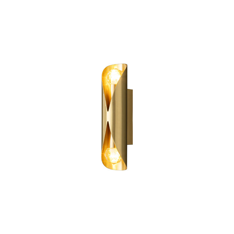 Light Luxury Long All Copper 2-Light Wall Sconce Lamp