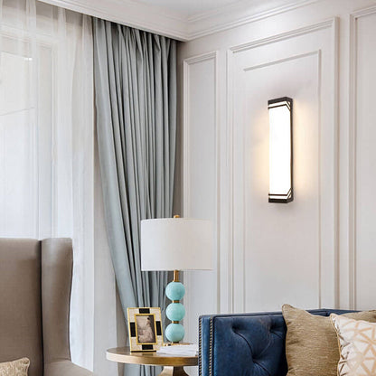 Waterproof Square LED Outdoor Sensor Wall Sconce Lamp