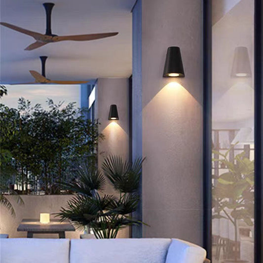 Waterproof Aluminum Horn LED Outdoor Wall Sconce Lamp