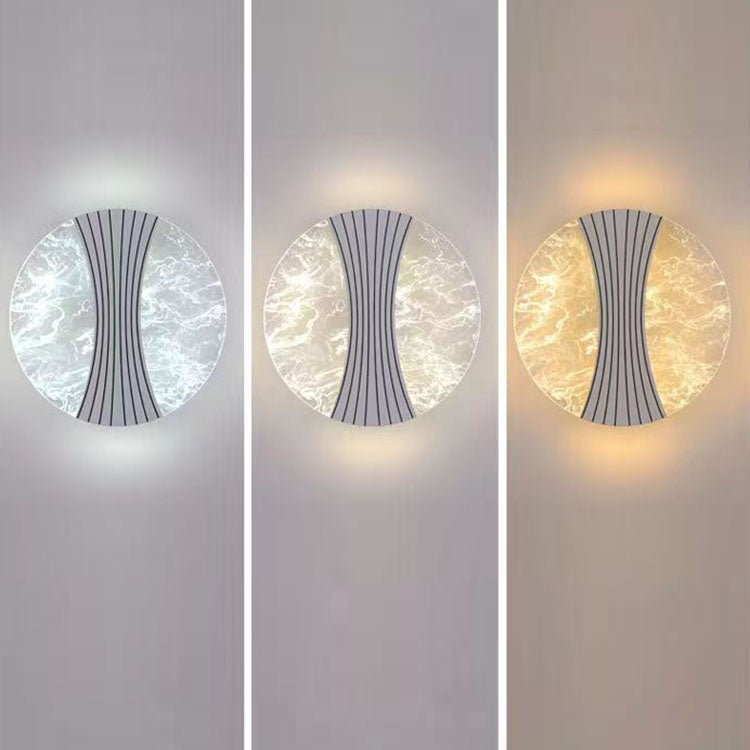 Round Diamond Hardware Acrylic LED Wall Sconce Lamp