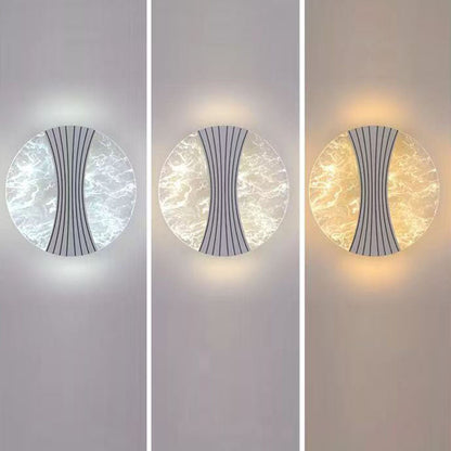 Round Diamond Hardware Acrylic LED Wall Sconce Lamp