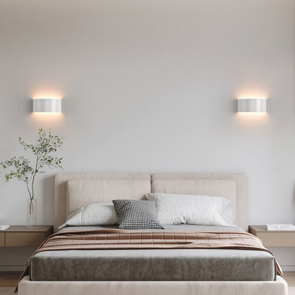Solid Color Iron Half-circle LED Wall Sconce Lamp