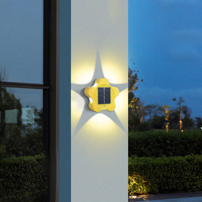 Solar Plum Outdoor Waterproof Decorative Wall Sconce Lamp